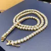Testeur de diamants Pass pleine taille Iced Out Moissanite Diamond Hip Hop Jewelry Chaîne de tennis Bracelet de tennis en argent 925