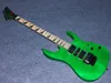 Nuova chitarra elettrica verde personalizzata in fabbrica, sistema vibrato Floyd Rose