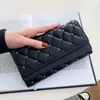 Luxuriöse lange Damen-Geldbörse, gestepptes weiches Leder, Geldbörsen für Damen, trendiges Nietendekor, Münzgeldbörse, Karten-Clutch-Tasche 230512