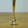 Party Decoration Wedding Tall Gold Trumpet Flower Vases Metal Stand For Table Centerpieces Event 1488