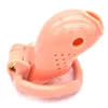 Massage Penis Cage 100% Resin Small Goldfish Design Penis Sleeve Male Chastity Device Sex Toys For Men with 4 Penis Ring Chastity 287o