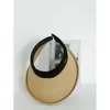 Chapeaux à large bord Designer femmes été UV CUT vide chapeau haut de forme vacances plage grand noir nature paille japonais herbe crème solaire soleil cheveux bande casquette