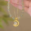 Strand Chinese Style Stone Jade Blessing Bransoletka dla kobiet Koreańska urok zwierząt Prezenty biżuterii