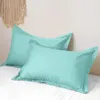 Pillow 1pc Pure Emulation Silk Satin Pillowcase Single Cover Multicolor 48 74cm Housse De Coussin Pillows Couch Covers