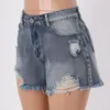 Aktive Shorts Denim Damen High Waist Stretch Sommer Jean Kausal Damenhose Größe 14