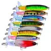 Yemler Cazlar 8 PCS Set 11cm14.5cm Topwater Fishing Cazibesi Whopper Popper Yem Sert Plopper Yumuşak Dönen Kuyruk Balıkçılık Takımı Balıkçılık Yem Kiti 230511