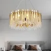 Pendantlampor Artpad Light Luxury Crystal Chandelier Classic European Style Modern Creative Living Led Lamp