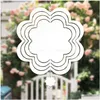 Sublimatie lege plekken blanco 3D wind spinners alluminium grote bloemvorm spinnen hangende patio tuin decoratie voor doe -het -zaal beide zijden dro dhaiq