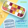 Ice Cream Tools ECOCO 24/Grid Silicone Ice Cream Mould Ice Cube Tray Popsicle Barrel Diy Mold Dessert Ice Cream Mold With 230512