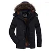 Hommes duvet 6XL hiver Parkas manteau polaire col de fourrure à capuche mâle épaissir chaud décontracté Parka hommes Rand gros mince pardessus G7176