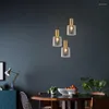 Kolye lambaları Modern Lampen Industrieel Lights Ahşap Restoran Ev Dekorasyonu E27 Işık Fikstür Deco Chambre Armatür