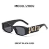 نظارة شمسية بإطار صغير بزوايا النخيل رسالة النظارات الشمسية Punk Fashion Y2K 2023 نظارة شمسية أمريكية جديدة من طراز Euro American