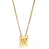 18k gouden blok designer hanger kettingen voor vrouwen meisjes merk luxe schakelketting korte choker letters ketting mooie sieraden groothandel merknaam