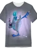 루카스 티셔츠 재미있는 티셔츠 동물 맥주 치킨 컷 목구멍 위트 en 그린 그린 블루 레드 3D 프린팅 야외 캐주얼 짧은 슬리브 인쇄 의류/여름/여름