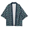 Vêtements ethniques Oversize 6XL Sea TurtlePrinted Japanese Street Samurai Harajuku Kimono Cardigan Femmes Hommes Cosplay Yukata Tops Pantalons Ensemble