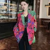 Frauen Anzüge Weibliche Blazer Druck frauen Anzug Passenden Temperament Einzigartige Design Gefühl Jacke 2023 Frühling Frauen Y157