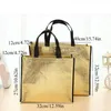 Storage Bags Foldable Shiny Laser Shopping Bag Portable Reusable Eco Tote Waterproof Fabric Pouches Non-woven Grocery