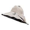 Wide Brim Hats Women Summer Sun Hat Foldable Large Empty Top UV Protection Female Beach Sunscreen Cap