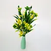 Decoratieve bloemen 14,9 inch kunstmatige bloem groen plastic gras planten leliebunch bruiloft voor huis kerstdecoratie feestkantoor