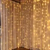 Weihnachtsdekorationen, LED-Vorhang, Eiszapfen-Lichterkette, 3 x 3 m, EU-Dekoration, 2023, Girlandenjahr, Navidad, Ornamente, Heimdekoration