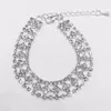 Bracelets de link Dollybling Crystal for Women Femme Silver Batlem Bullles com Rhinestones 2023 (BRA-024)