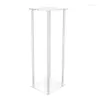 Portacandele 12 pezzi) Colonne floreali Cornice quadrata Vaso per fiori Supporto per colonne per la decorazione di eventi di nozze 1440