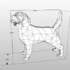 Inne Toys 3D Paper Model ręcznie robiony 42 cm beagle ps