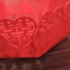 هدية التفاف الإبداع مربع حلوى القلب الإبداعية غير منسوج صينية الجوز العرس