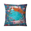 Pillow Watercolor Illustration Printed Decorative Exotic Girl Home Decoration Almofadas Decorativas Para Sofa