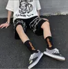 Shorts pour hommes Harajuku Streetwear Iron Chain Pattern Jogger Shorts Hommes Et Femmes Hip Hop Skateboard Shorts D'été Taille Élastique Shorts 230511