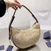 Straw Shoulder Bag Vintage Summer Beach Underarm Bags Fashion Handbag Shopping Totes High-Quality Handbags Artwork Wholesale