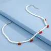 Catene 1 Pz Affascinante Collana di perline di perle di ciliegie per ragazze Regali di gioielli da donna Evidenzia il tuo diverso vestirsi creativo
