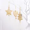 Kerstdecoraties 1 stks glitters hangende kerstveer hanger ornament -boom voor thuiszakdecoratie