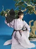 Ethnische Kleidung Neue verbesserte Hanfu-Kleidung Chinesische traditionelle lange Robe Tang-Dynastie Frauen Lila kommt Festival Tanzbühne kommt DQL7544 G230428
