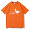 T-shirts pour hommes Goose Peace n'était jamais une option T-shirt unisexe en coton anti-rétrécissement T-shirt Mode Loisirs Cool Hommes T-shirts Été Femmes T-shirt 230512