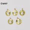 Colares pendentes WT-JP303 Moda Gold Electroplated Resist Firnable Pearl Women 30mm Redonda de colar de colar
