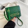 12% OFF Bag 2024 New Launch Designer Handbag New Pig Nose Crocodile Pattern Tofu Flight Attendant One Shoulder Crossbody Small Square