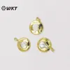 Colares pendentes WT-JP303 Moda Gold Electroplated Resist Firnable Pearl Women 30mm Redonda de colar de colar