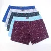 Underpants 6 piecesbatch men's underwear boxing shorts cotton oversized breathable mid waist printed sexy middle-aged and elderly men's shorts 230511