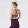 Yoga-pak ALIGE ENERGY BRA Women's Shock-Absorbing Bra met kruisvormige rug en verzamelde buikband Sports Brawdro