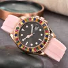 Oglądaj zegarki kwarcowe męskie 36 mm srebrna opaska wodoodporna Wszystkie stali nierdzewne Designer mody Designer Wristwatch RO17