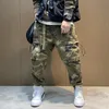 Pantalons pour hommes Style rétro hommes Camouflage Cargo printemps/automne mode décontractée en plein air grande taille survêtement ample