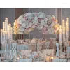 Party Decoration 10st) Style Flower Stand Centerpieces Road Lead Wedding Floral Gold Vase Table Centerpiece Yudao2011