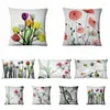 Kussen Dream Tulip Gedrukte Pillowcase Aquarel Bloemen Decoratieve Decoratieve Home Decoratie Sof Kussens