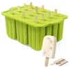 Ice Cream Tools UPORS Ice Cream Silicone Mold 12PCS Silicone Popsicle Molds Easy-Release BPA-free Popsicle Maker Molds with 50PCS Popsicle Stick 230512