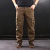 Men's Pants Men Army Pants Cargo Trousers Military 8 Pockets Overalls Cargo Pants Male Full Long Pents Worker Trousers Plus 4XL Casual Pants 230512