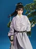 Ethnische Kleidung Neue verbesserte Hanfu-Kleidung Chinesische traditionelle lange Robe Tang-Dynastie Frauen Lila kommt Festival Tanzbühne kommt DQL7544 G230428