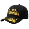 Snapbacks CLIMATE U.S.Marines Baseball Cap Men USA Army Cap Military Cool Black Cap Hat for Outdoor Adjustable Navy Seal Baseball Cap P230512