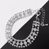 Bracelets de link Dollybling Crystal for Women Femme Silver Batlem Bullles com Rhinestones 2023 (BRA-024)