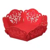 هدية التفاف الإبداع مربع حلوى القلب الإبداعية غير منسوج صينية الجوز العرس